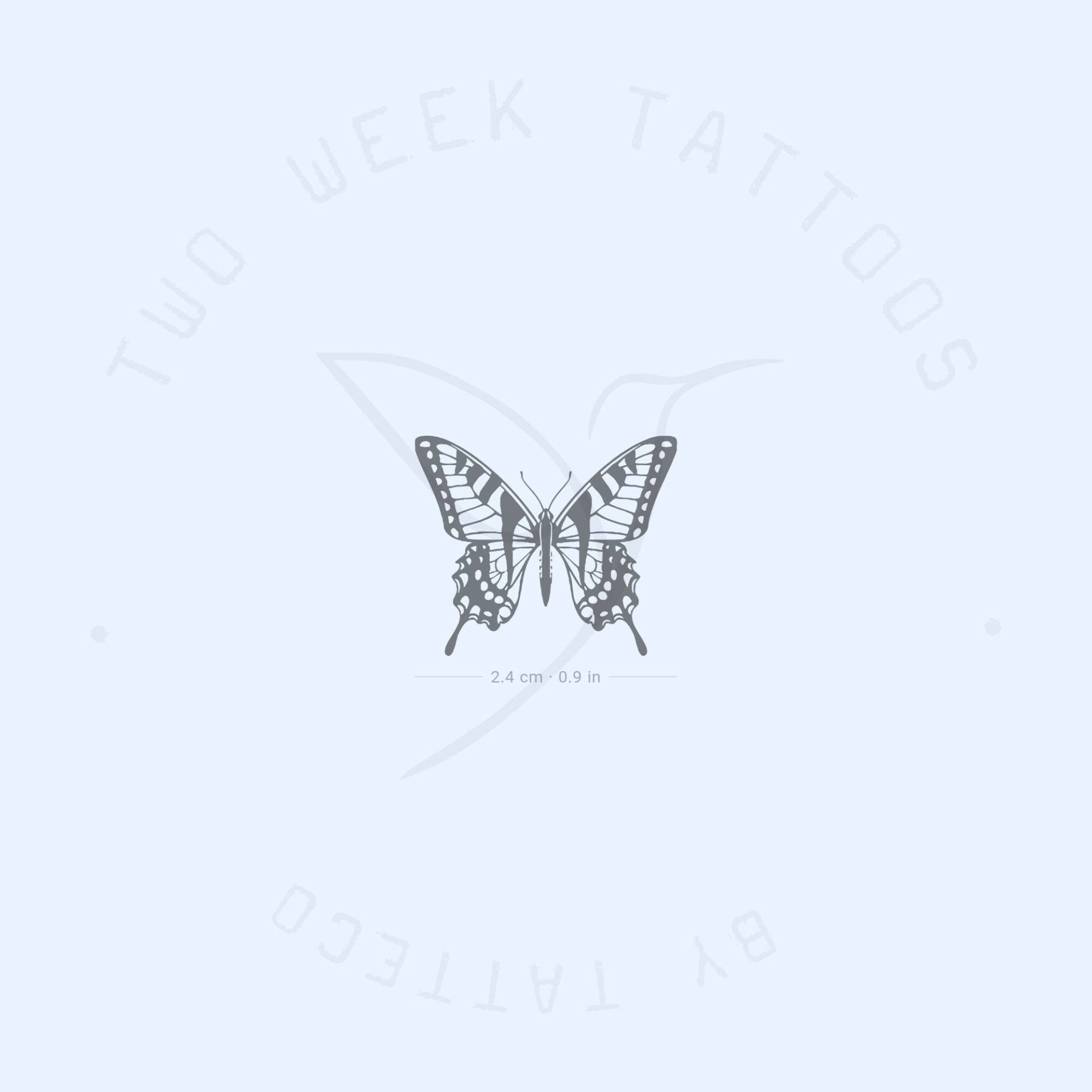 Monarchfalter Semi-Permanent Tattoo | 2Er Set von twoweektattoos