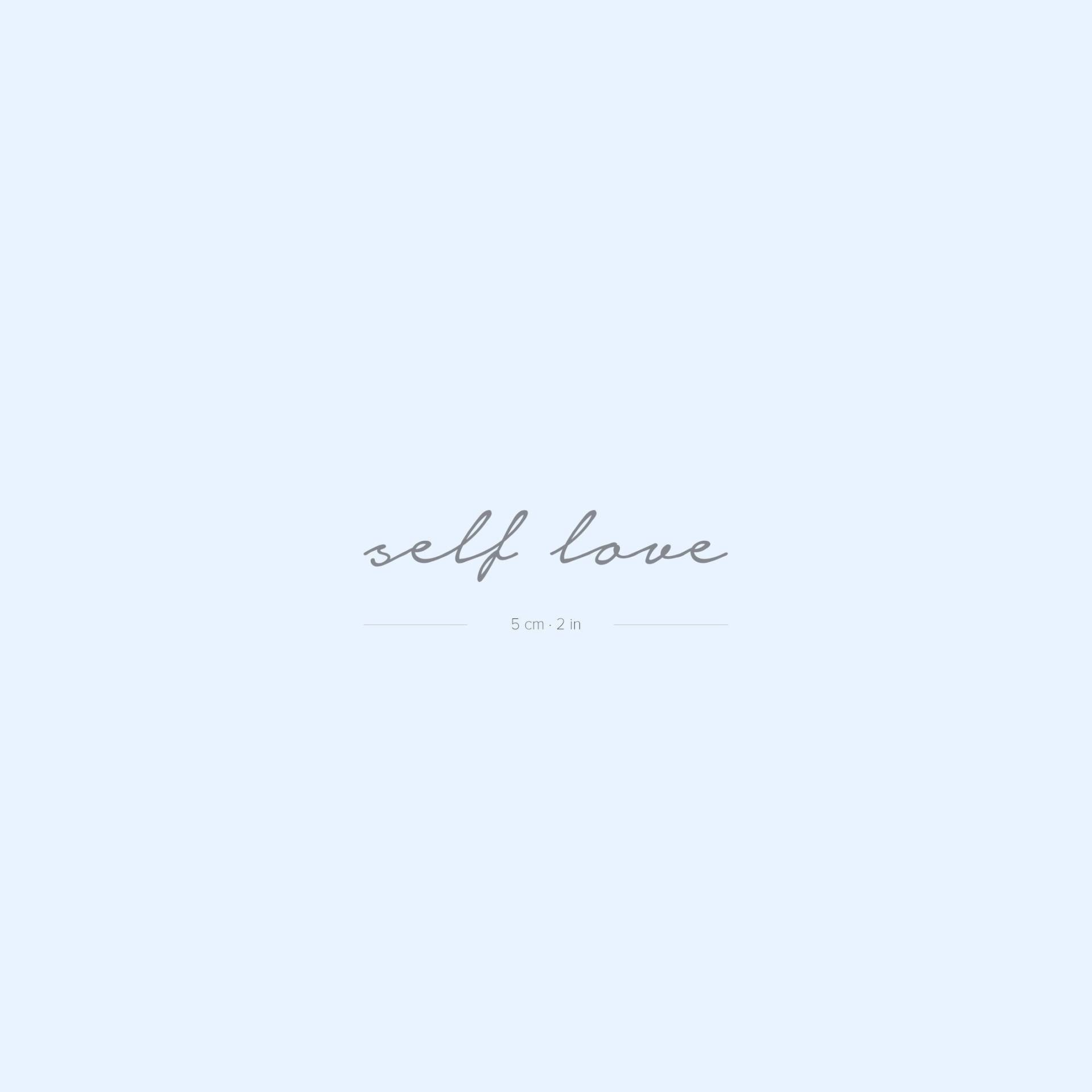 Self Love Semi-Permanent 2-Wochen Tattoo | 2Er Set Self Love Semi-Permanent 2-Wochen Tattoo | 2Er Set von twoweektattoos