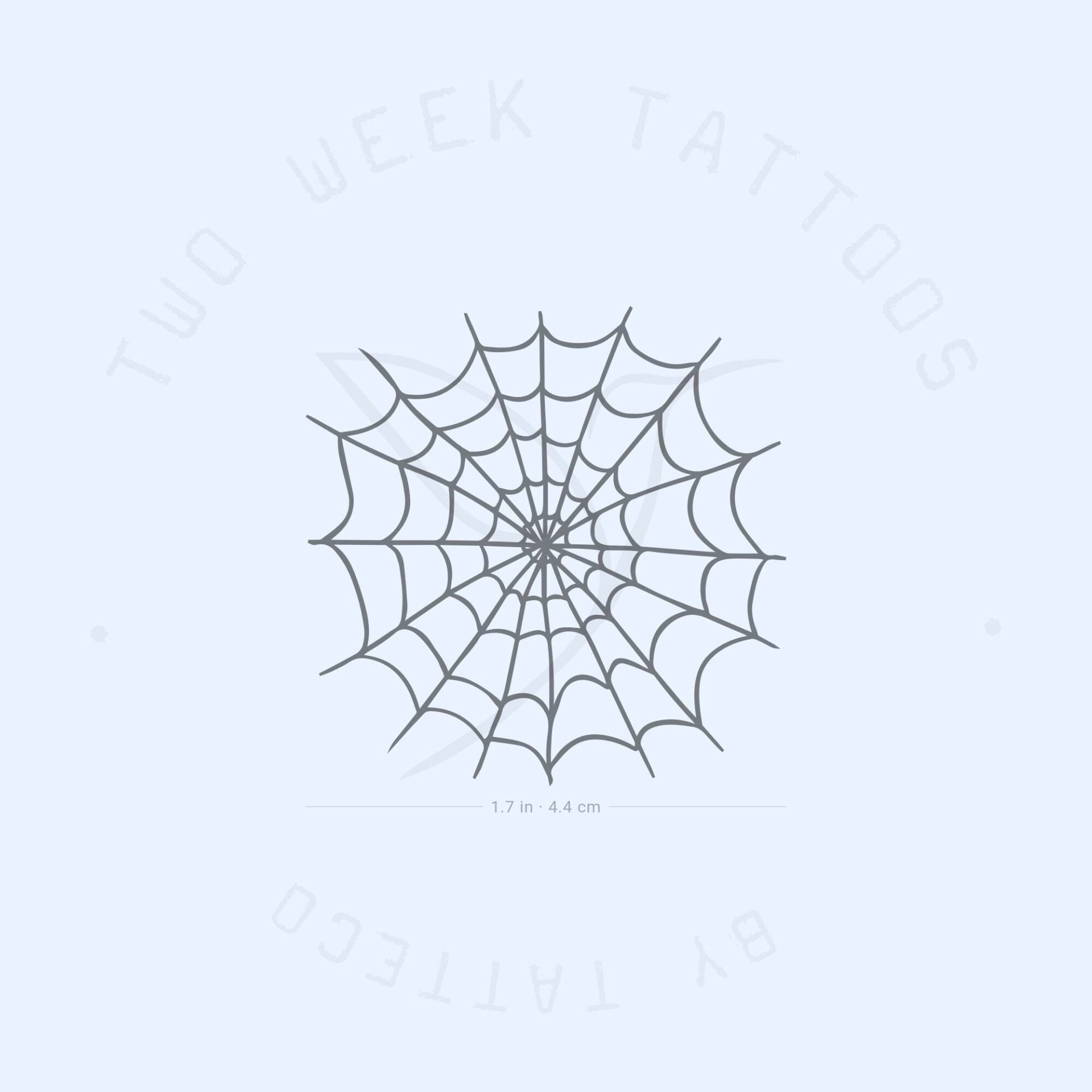 Spinnennetz Semi-Permanent Tattoo | 2Er Set von twoweektattoos