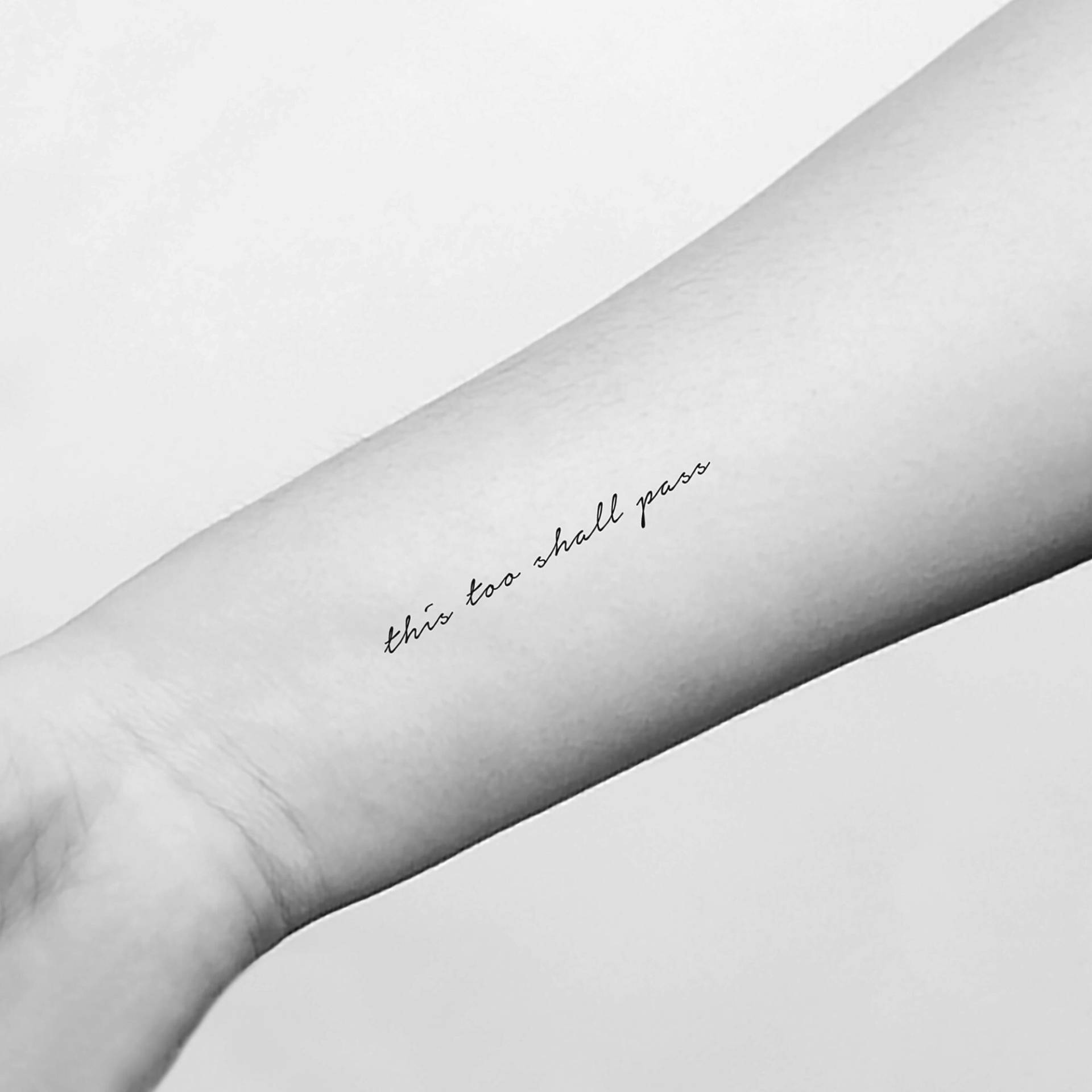 This Too Shall Pass Semi-Permanent 2-Wochen Tattoo | 2Er Set This Too Shall Pass Semi-Permanent 2-Wochen Tattoo | 2Er Set von twoweektattoos