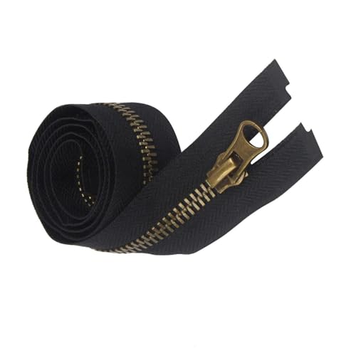 txuzong Reißverschluss teilbar 70 cm #8 – Messing Reißverschluss für Jacken, Mäntel, Rucksäcke – Metallzipper mit starker Teilung – Robust & langlebig txuzong Reißverschluss teilbar 70 cm #8 – Messing Reißverschluss für Jacken, Mäntel, Rucksäcke – Metallzipper mit starker Teilung – Robust & langlebig von txuzong