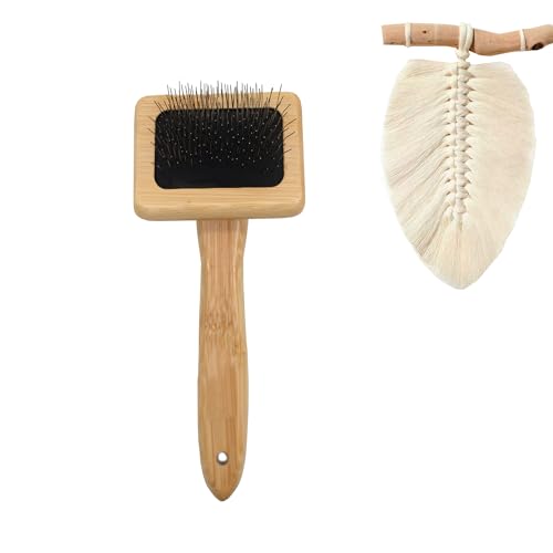 Tyoungg Makramee-Kamm aus Holz für Fransen, gefiedert, Wandbehang, Pflanzenaufhänger, Basteln, Stricken, Kordel, Seil, 3 mm, 4 mm, 5 mm (Makramee-Kamm) von tyoungg