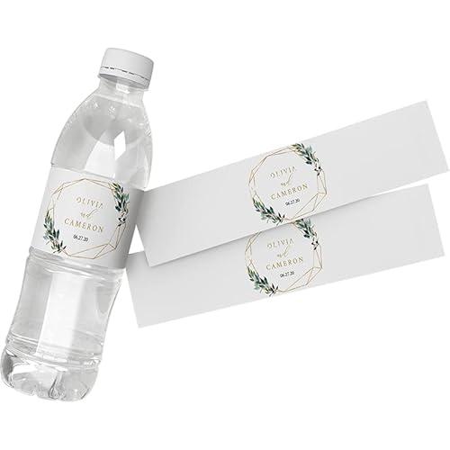 Personalisierbare, personalisierbare Wasserflaschen-Etiketten mit Blumenmuster, für Geburtstag, Jahrestag, Braut, Abschluss, 30 Stück Personalisierbare, personalisierbare Wasserflaschen-Etiketten mit Blumenmuster, für Geburtstag, Jahrestag, Braut, Abschluss, 30 Stück von tyu