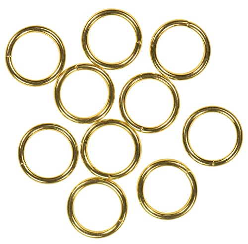 10 Spaltringe mit 14 Karat Goldfüllung, Außendurchmesser: 4,5 mm, ID: 3,3 mm von uGems