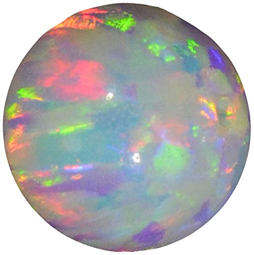 8 mm große, feurig weiße Opal-Perlen, rund, vollständig gebohrt, für DIY-Schmuck, lebendige synthetische Opal-Perlen für Halsketten, Armbänder, Ohrringe, Anhänger und Bastelprojekte, SKU: gem02720 8 mm große, feurig weiße Opal-Perlen, rund, vollständig gebohrt, für DIY-Schmuck, lebendige synthetische Opal-Perlen für Halsketten, Armbänder, Ohrringe, Anhänger und Bastelprojekte, SKU: gem02720 von uGems