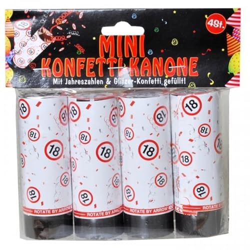 Set Konfetti Kanonen mit Jahreszahl zum 18. Geburtstag weiss/rot Set Konfetti Kanonen mit Jahreszahl zum 18. Geburtstag weiss/rot von udo schmidt gmbh