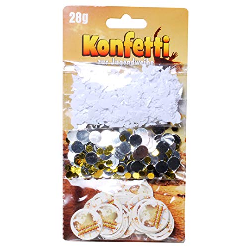 Konfetti Jugendweihe 3tlg., 28 gr., champagner weiß gold silber Konfetti Jugendweihe 3tlg., 28 gr., champagner weiß gold silber von udo schmidt