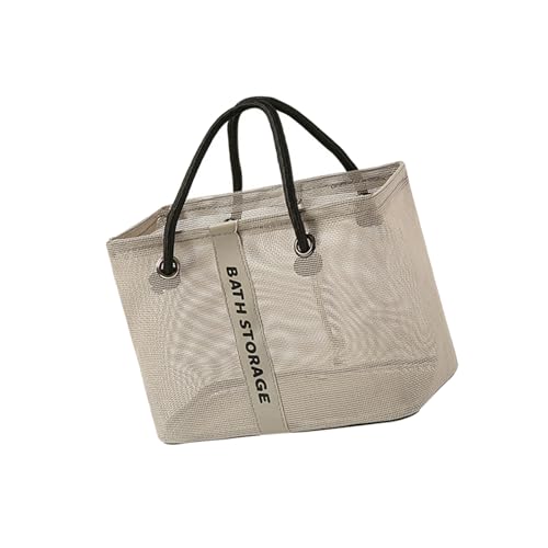 uikios Duschtasche, tragbarer Badezimmer-Organizer mit Griff, Netzstoff, Kulturbeutel für Reisen, Fitnessstudio, Schlafsaal, Badezimmer von uikios