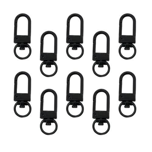 uikios Metall-Karabinerverschlüsse, Drehgelenk, Haken, Hardware-Zubehör für Taschen, Schlüsselanhänger, Verbindungsstücke, Schmuckherstellung, 10 Stück uikios Metall-Karabinerverschlüsse, Drehgelenk, Haken, Hardware-Zubehör für Taschen, Schlüsselanhänger, Verbindungsstücke, Schmuckherstellung, 10 Stück von uikios