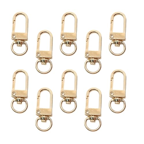 uikios Metall-Karabinerverschlüsse, Drehgelenk, Haken, Hardware-Zubehör für Taschen, Schlüsselanhänger, Verbindungsstücke, Schmuckherstellung, 10 Stück uikios Metall-Karabinerverschlüsse, Drehgelenk, Haken, Hardware-Zubehör für Taschen, Schlüsselanhänger, Verbindungsstücke, Schmuckherstellung, 10 Stück von uikios
