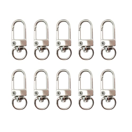 uikios Metall-Karabinerverschlüsse, Drehgelenk, Haken, Hardware-Zubehör für Taschen, Schlüsselanhänger, Verbindungsstücke, Schmuckherstellung, 10 Stück uikios Metall-Karabinerverschlüsse, Drehgelenk, Haken, Hardware-Zubehör für Taschen, Schlüsselanhänger, Verbindungsstücke, Schmuckherstellung, 10 Stück von uikios