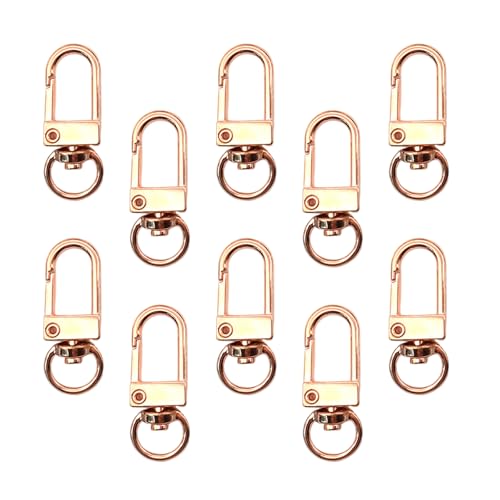 uikios Metall-Karabinerverschlüsse, Drehgelenk, Haken, Hardware-Zubehör für Taschen, Schlüsselanhänger, Verbindungsstücke, Schmuckherstellung, 10 Stück uikios Metall-Karabinerverschlüsse, Drehgelenk, Haken, Hardware-Zubehör für Taschen, Schlüsselanhänger, Verbindungsstücke, Schmuckherstellung, 10 Stück von uikios