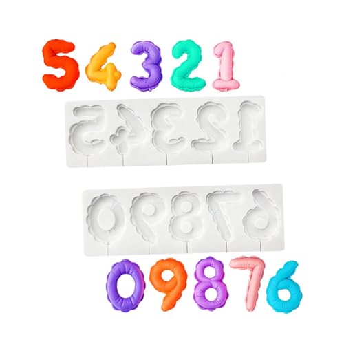 uikios Silikonformen für Ballon-Zahlen, Backwerkzeug, Mousse, Kuchendekoration, Formen für Schokolade, Süßigkeiten, Kerzen, Seife uikios Silikonformen für Ballon-Zahlen, Backwerkzeug, Mousse, Kuchendekoration, Formen für Schokolade, Süßigkeiten, Kerzen, Seife von uikios