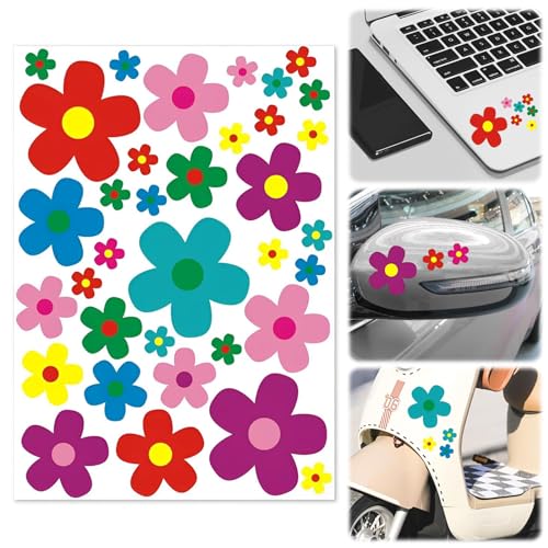 35 Blümchen Aufkleber Blumen, Prilblumen Aufkleber, Fahrrad Sticker Set, Autoaufkleber Blumen, Aufkleber Wasserfest, Kofferaufkleber, für Roller, Fahrrad, Notebook Laptop, Handy, Auto Aufkleber 35 Blümchen Aufkleber Blumen, Prilblumen Aufkleber, Fahrrad Sticker Set, Autoaufkleber Blumen, Aufkleber Wasserfest, Kofferaufkleber, für Roller, Fahrrad, Notebook Laptop, Handy, Auto Aufkleber von uinnossvc