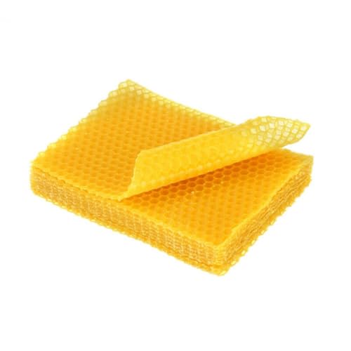 ulafbwur Bienenwachskerzen-Set, 10 Stück, natürliche DIY-Bienenwachsbögen, umweltfreundliche Imkerausrüstung, Bienenkamm, Honigrahmen für Bastelarbeiten, Bienenwachs, Wabenblätter, Bienenwachs, von ulafbwur