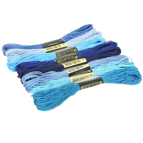 ulafbwur Stickgarn, Kreuzstich, Stickgarn, helle Farbe, Blau ulafbwur Stickgarn, Kreuzstich, Stickgarn, helle Farbe, Blau von ulafbwur