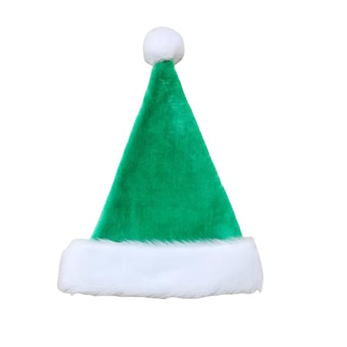 ulafbwur Weihnachtsmütze für Erwachsene, dehnbar, hautfreundlich, verschleißfest, winddicht, keine Krempe, hält warm, Stoff, Weihnachtsparty-Hut für Erwachsene, Ornament, Party, Cosplay von ulafbwur