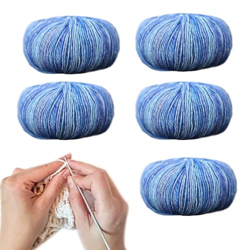 Farbverlaufsgarn, Regenbogengarn, mehrfarbiges Garn aus Baumwolle | 5 x Kuchen aus weichem Garn zum Häkeln, handgefärbtes Garn für Pullover, Schal, Schal, Strick- und Häkelzubehör Farbverlaufsgarn, Regenbogengarn, mehrfarbiges Garn aus Baumwolle | 5 x Kuchen aus weichem Garn zum Häkeln, handgefärbtes Garn für Pullover, Schal, Schal, Strick- und Häkelzubehör von ulapithi