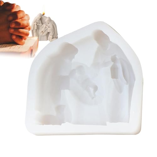 Krippenszene Silikonform, Krippenform, Kerzenherstellung, Handwerk, Epoxidharz, Gipsform für die Kerzenherstellung von ulapithi