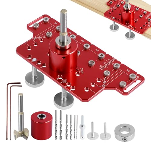 Taschenlochschablone aus Aluminiumlegierung, präzise Verriegelung für Schrankscharnier, Zubehör für Elektrowerkzeuge, verschleißfeste Hardware-Schablone Taschenlochschablone aus Aluminiumlegierung, präzise Verriegelung für Schrankscharnier, Zubehör für Elektrowerkzeuge, verschleißfeste Hardware-Schablone von ulapithi