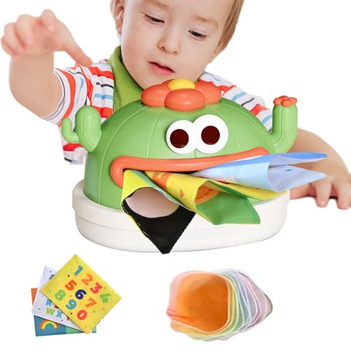 Taschentuchbox-Spielzeug für Kleinkinder, Taschentuchbox-Spielzeug für Kleinkinder | sensorisches Spielzeug in Kaktusform für Kinder | sensorisches Spielzeug für die Entwicklung von ulapithi