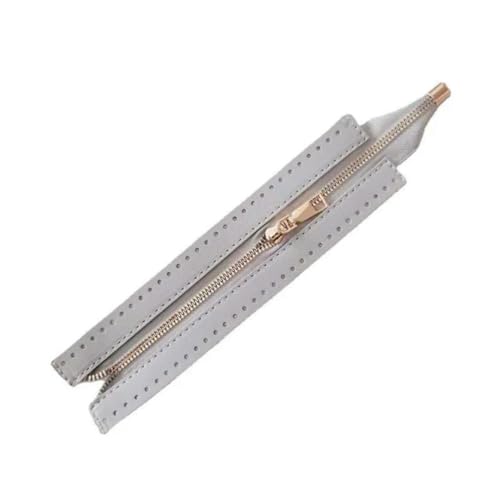 umass 2 x PU-Ledertaschen-Hardware-Reißverschluss, austauschbares Nähen, Metall-Reißverschluss-Zubehör für Häkeln, Handtasche, Kleidung, Schuhe, Zubehör von umass