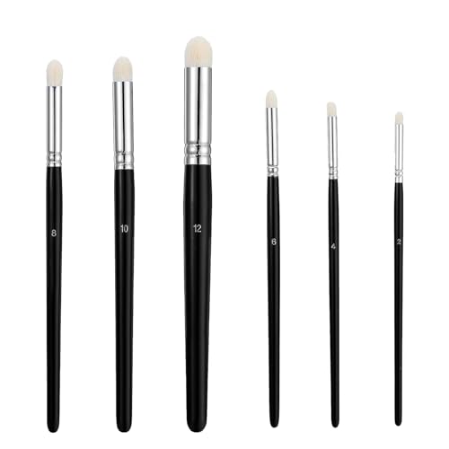 6Stück Dry Brush Pinsel Set Wolle Professioneller Trockenpinsel Detailpinsel für Modellbau, Miniaturen, Warhammer, Citadel, Acryl, Aquarell und Gouache Künstlerpinsel für Anfänger und Profis (Schwar 6Stück Dry Brush Pinsel Set Wolle Professioneller Trockenpinsel Detailpinsel für Modellbau, Miniaturen, Warhammer, Citadel, Acryl, Aquarell und Gouache Künstlerpinsel für Anfänger und Profis (Schwar von umyeoqoyo