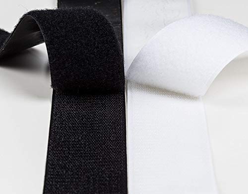 10 Meter Klettband Selbstklebend in Schwarz oder weis von 10-100 mm (16 mm, Weis) von unbekannt