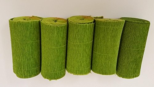 4 Rollen DEKO Krepppapier Floristenkrepp - Nicht ausblutend, Hohe Lichtechtheit 12 cm breit, 2,5 meter - KREPPBÄNDER –grasgrün fertig zugeschnitten 4 Rollen DEKO Krepppapier Floristenkrepp - Nicht ausblutend, Hohe Lichtechtheit 12 cm breit, 2,5 meter - KREPPBÄNDER –grasgrün fertig zugeschnitten von unbekannt