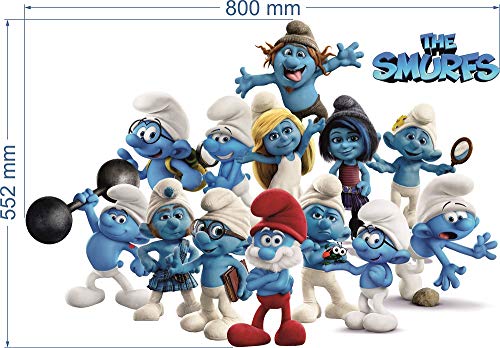 Schlumpf wandsticker Wandbilder für Jungs, the smurfs Pattern 790mmX 540mm Schlumpf wandsticker Wandbilder für Jungs, the smurfs Pattern 790mmX 540mm von unbrending