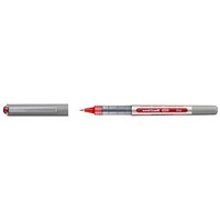 uni-ball eye fine UB-157 Tintenroller silber 0,4 mm, Schreibfarbe: rot, 12 St. von uni-ball