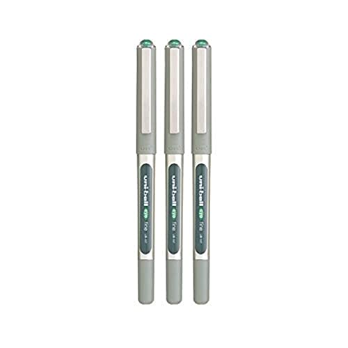 3 x uni-ball Auge UB-157 walze-kugelschreiber fein (0.7mm) grün von uni-ball