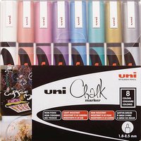 uni-ball uni Chalk PWE-5M Kreidemarker farbsortiert 1,0 - 2,0 mm, 8 St. von uni-ball