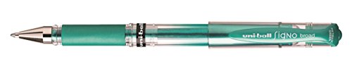 Uni-Ball Signo UM-153 Gel-Impact Tintenroller, breite Spitze, 1,00 mm, Metallic-Grün, 6 Stück Uni-Ball Signo UM-153 Gel-Impact Tintenroller, breite Spitze, 1,00 mm, Metallic-Grün, 6 Stück von uni-ball