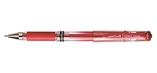Uni-Ball Signo UM-153 Tintenroller mit Gelkissen, breite Spitze 1,00 mm, Metallic-Rot, 3 Stück Uni-Ball Signo UM-153 Tintenroller mit Gelkissen, breite Spitze 1,00 mm, Metallic-Rot, 3 Stück von uni-ball