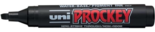 Uni-ball Prockey Permanentmarker mit Keilspitze, Schwarz, 12 Stück Uni-ball Prockey Permanentmarker mit Keilspitze, Schwarz, 12 Stück von uni-ball