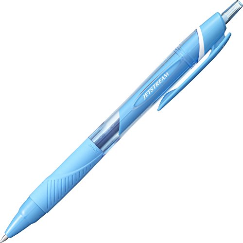 Uni-ball Universal-Kugelschreiber JETSTREAM SXN157C Retractal, 0,7 mm, hellblau (10 Stück) von Uni-ball