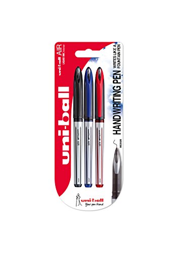 uni-ball 153544270 UB-188-L Air Kugelschreiber, Super-Tinte, fälschungssicher, Füllfederspitze, 3 Stück schwarz/rot/blau uni-ball 153544270 UB-188-L Air Kugelschreiber, Super-Tinte, fälschungssicher, Füllfederspitze, 3 Stück schwarz/rot/blau von Uni-Ball