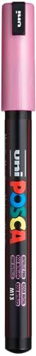 uni-ball 181789 - POSCA Marker mit kalibrierter Spitze, metallic rosa von uni-ball