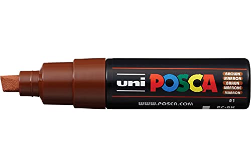 uni-ball 182687 - POSCA Marker mit breiter Keilspitze - braun von uni-ball