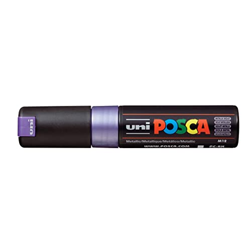 uni-ball 182688 - POSCA Marker mit breiter Keilspitze, violet metallic von uni-ball