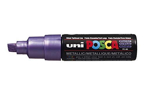 POSCA 182688 - POSCA Marker mit breiter Keilspitze, violet metallic von uni-ball