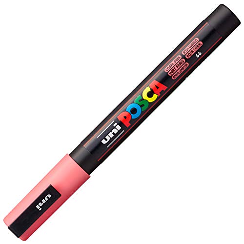 uni-ball 186527 - POSCA Marker mit feiner Rundspitze, 0,9-1,3 mm Strichstärke, korallenrosa, rosa uni-ball 186527 - POSCA Marker mit feiner Rundspitze, 0,9-1,3 mm Strichstärke, korallenrosa, rosa von Uni-Ball