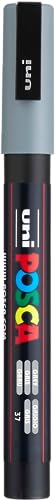 uni-ball 186533 - POSCA Marker mit feiner Rundspitze, grau von uni-ball