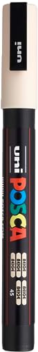 uni-ball 186572 - POSCA Marker mit feiner Rundspitze, beige von uni-ball