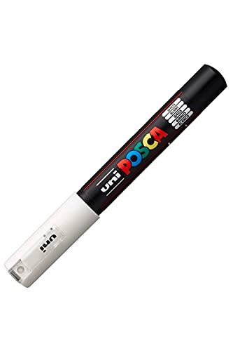 uni-ball 186701 - POSCA Marker mit extra feiner Rundspitze, weiß uni-ball 186701 - POSCA Marker mit extra feiner Rundspitze, weiß von POSCA