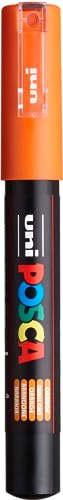 uni-ball 186715 - POSCA Marker mit extra feiner Rundspitze, orange von uni-ball