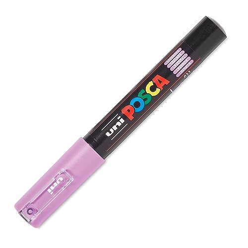 POSCA 186738 - POSCA Marker mit extra feiner Rundspitze, lavendel von uni-ball