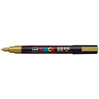 uni-ball POSCA PC-3M Acrylstift gold 0,9 - 1,3 mm, 1 St. von uni-ball