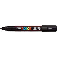 uni-ball POSCA PC-5M Acrylstift schwarz 1,8 - 2,5 mm, 1 St. von uni-ball